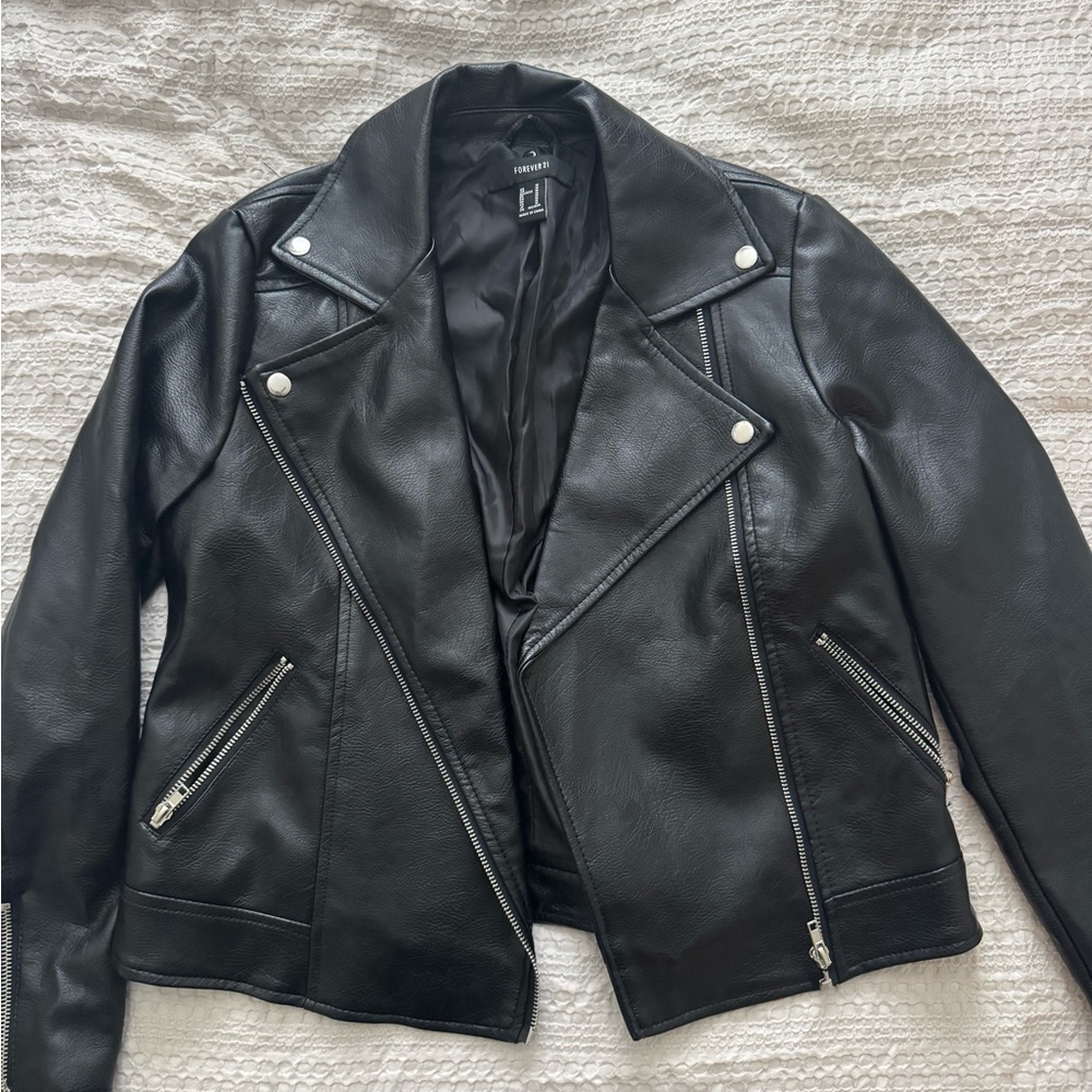 Forever 21 Black Leather Jacket